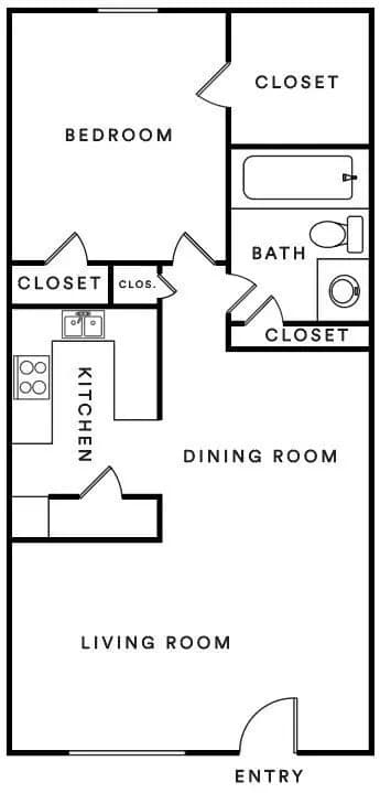 A 206 floor plan