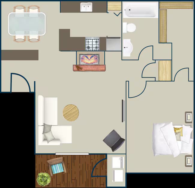 Unit 1206 floor plan