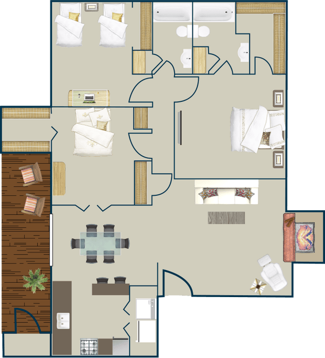 F 805 floor plan