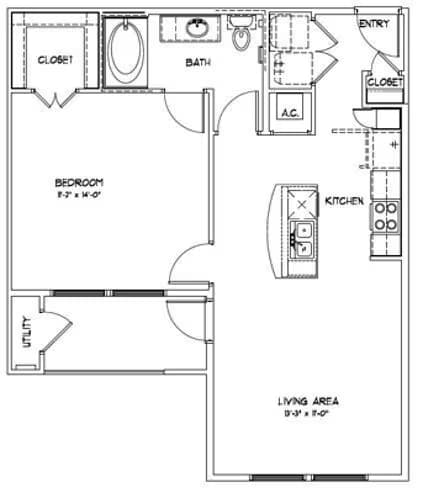 Unit 4112 floor plan
