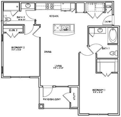 Unit 5107 floor plan