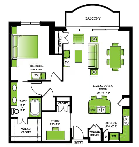 Blue Spruce 1107 floor plan