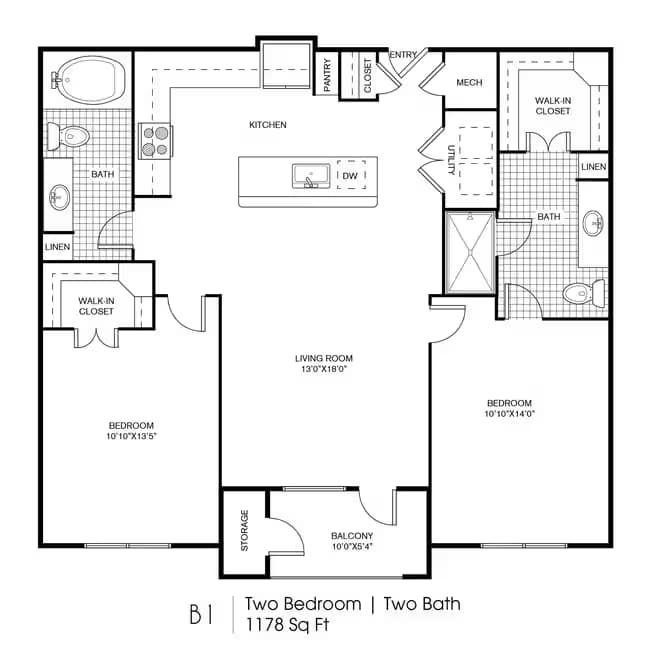 B1 1302 floor plan