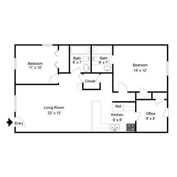 Unit 12 floor plan