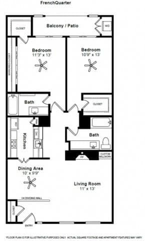 French Quarter 1458 floor plan