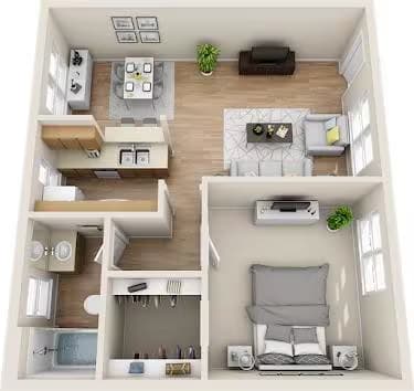 Unit 224 floor plan
