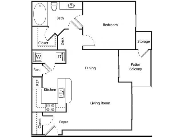 Unit 831 floor plan