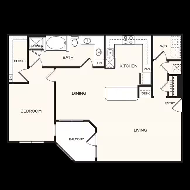 Unit 1131 floor plan