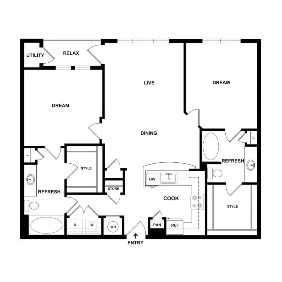 Unit 3112 2417 floor plan