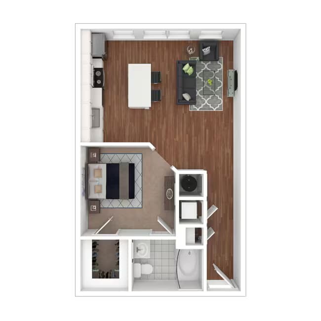 Studio • 1 Bath 3118 floor plan