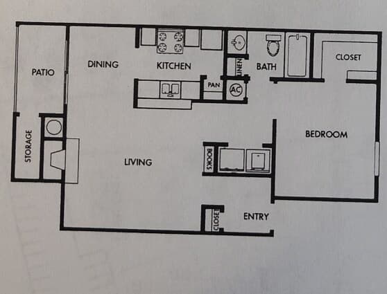 Unit 609 floor plan