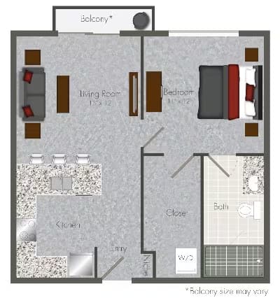 Unit 7419 floor plan