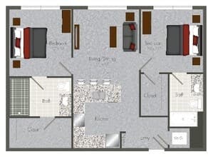 2-X1 5416 floor plan