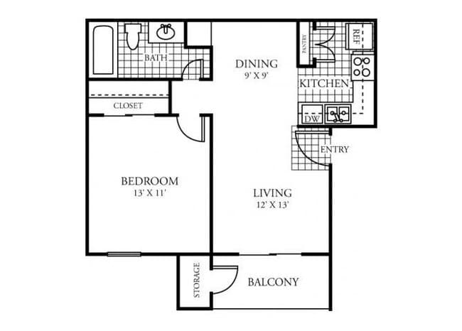 Unit 1520 floor plan