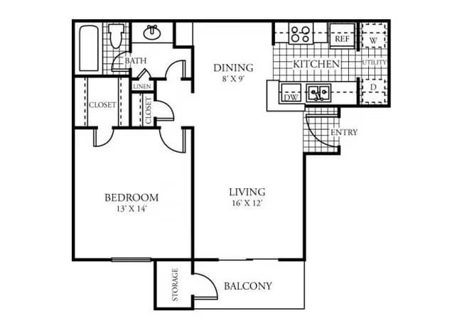 B 409 floor plan