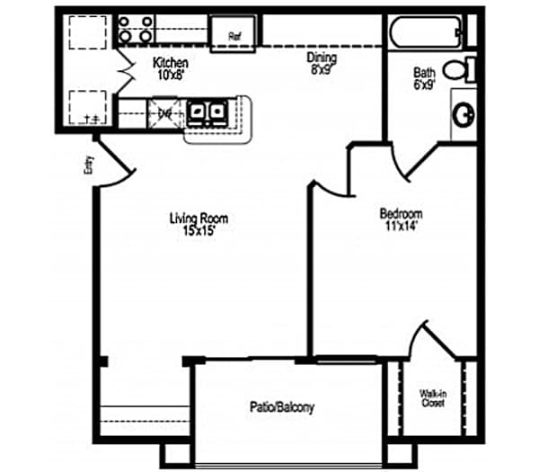 Unit 6307 floor plan