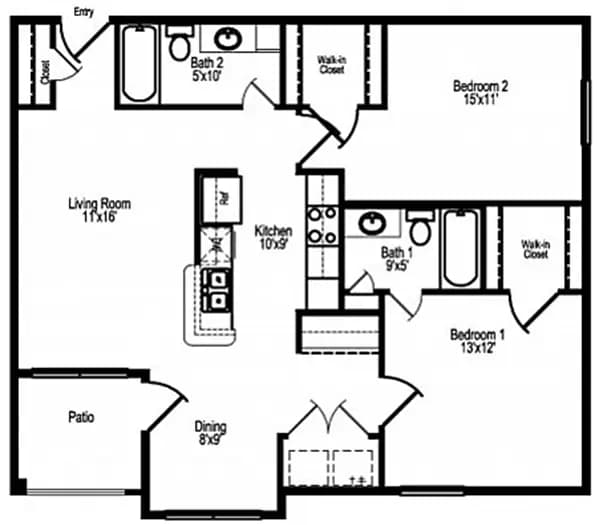 Unit 8301 floor plan