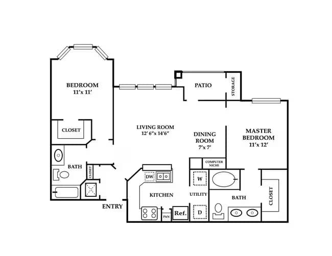 Unit 02-0838 floor plan