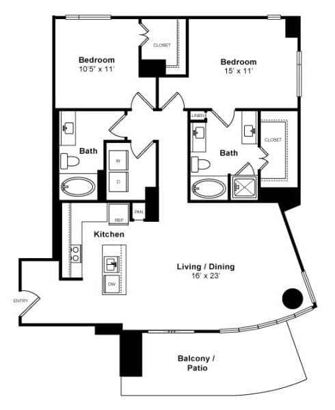 Unit 03101 floor plan