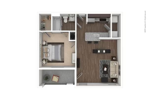 Unit 9104 floor plan