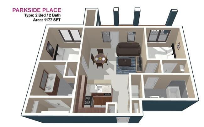 Unit 1030 floor plan