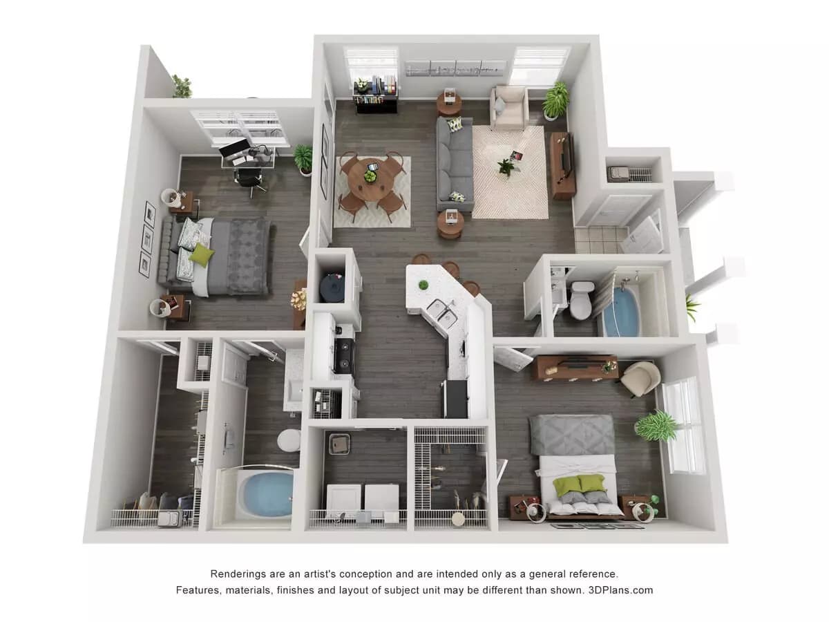 B2 Upper 1302 floor plan