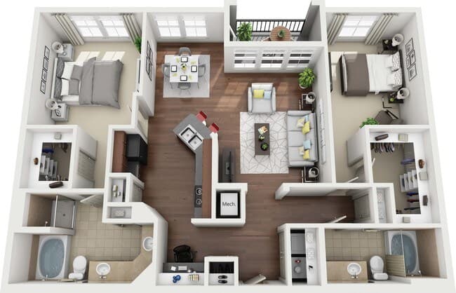 Unit 1282 floor plan