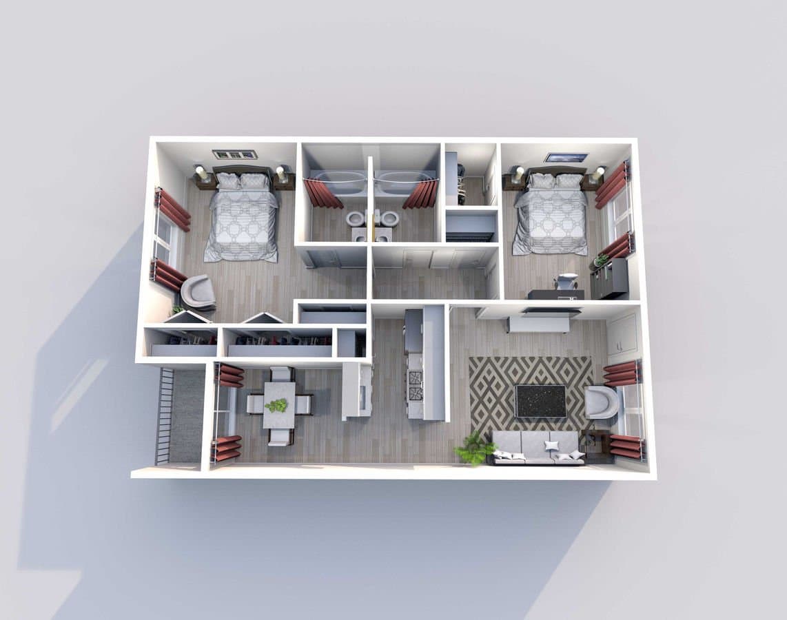 Unit 3406 3406 floor plan