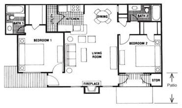 2B- Triple Crown 1209 floor plan