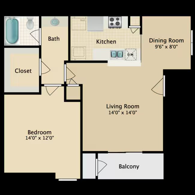 Unit 124 floor plan