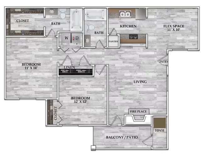 Unit 0355 floor plan