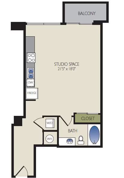 Unit 1905N floor plan
