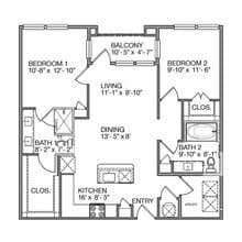 Clemens 1342 floor plan