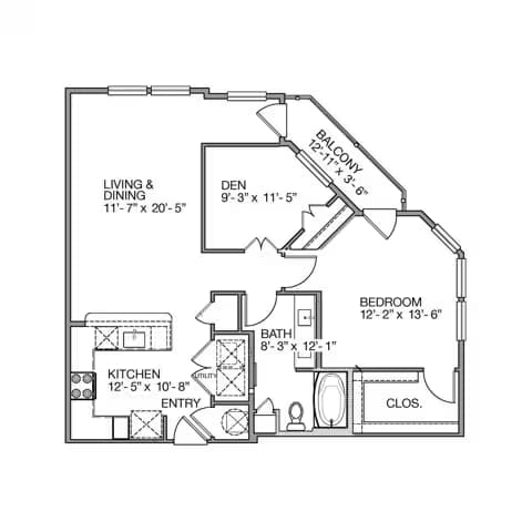 Unit 1125 floor plan