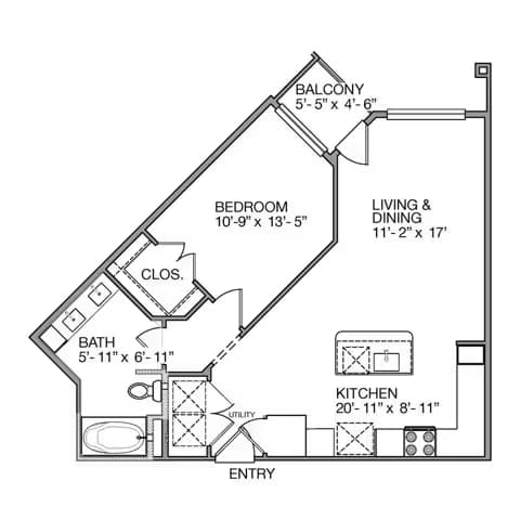 Unit 1410 floor plan