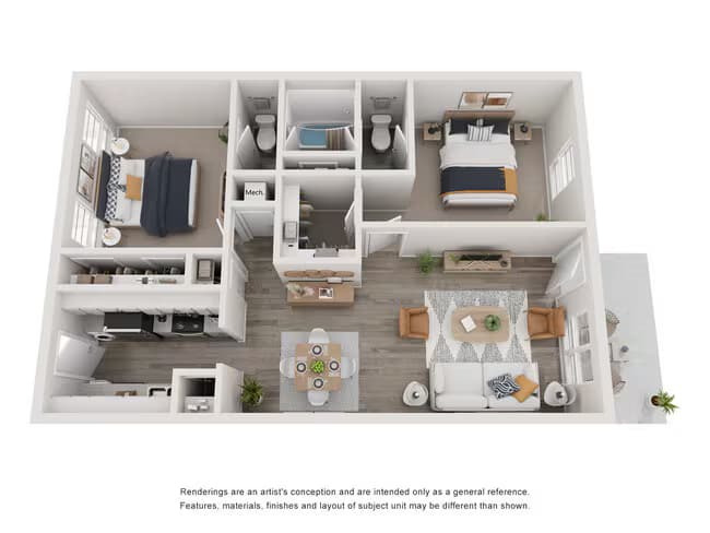 Unit 0108 floor plan