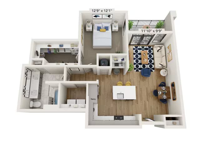 Unit 6304 floor plan