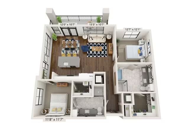 Unit 3317 floor plan