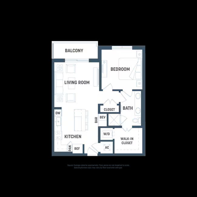 Unit 1-518 floor plan