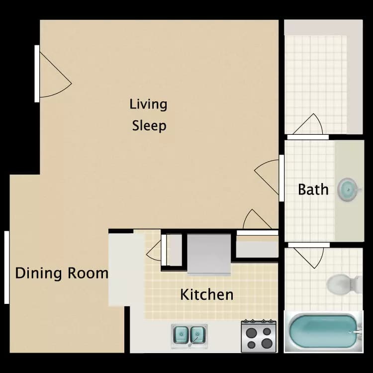 Efficiency floor plan