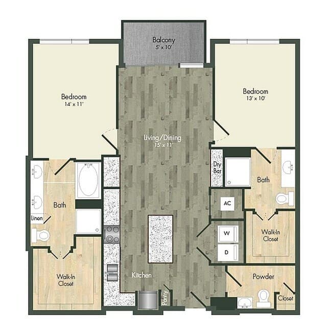 B2 1-221 floor plan