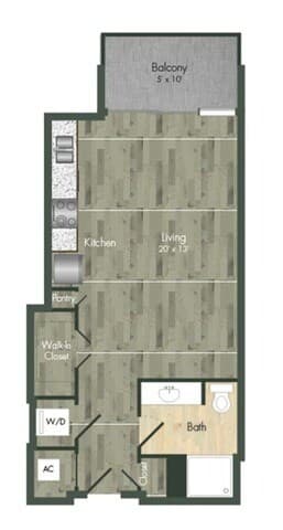 Unit 1-116 floor plan