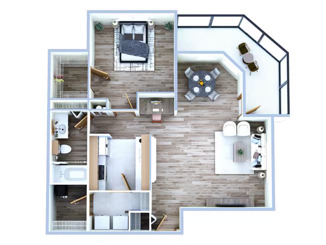 Unit 0721 floor plan