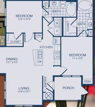 Unit 0227 floor plan