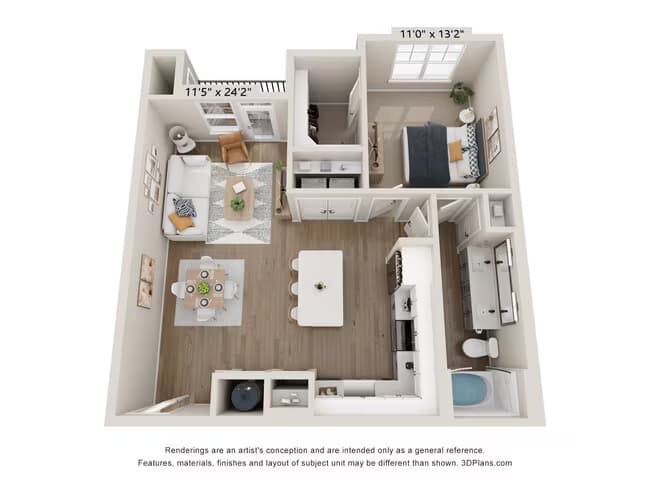 Unit 11104 floor plan