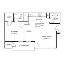 1A 0134 floor plan