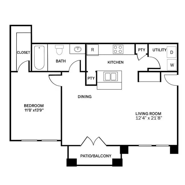 Unit 1527 floor plan
