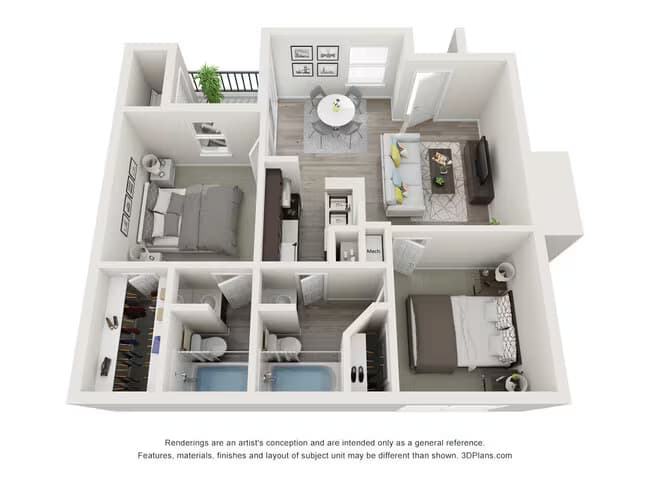 Unit 3403 floor plan