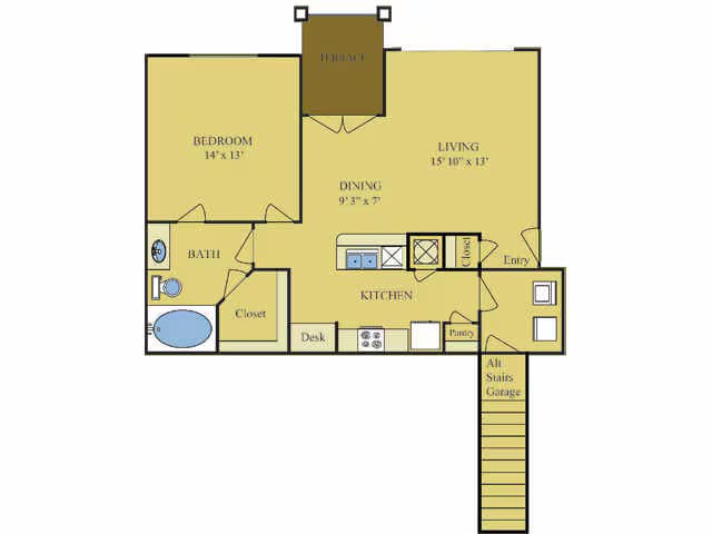 Unit 1538 floor plan