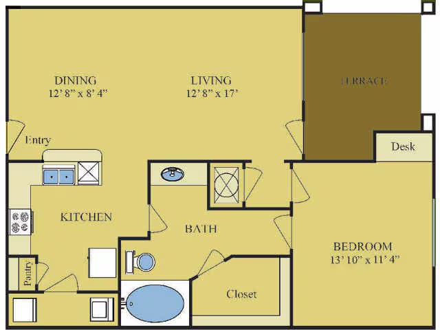 Unit 831 floor plan